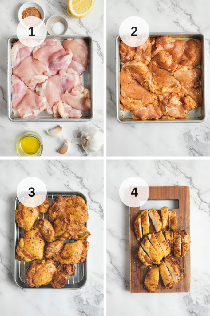 Instructions for Shawarma Chicken Bowl,