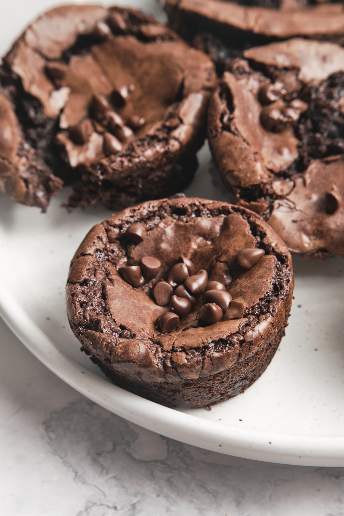 freshly baked brownie bites