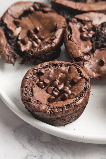 freshly baked brownie bites