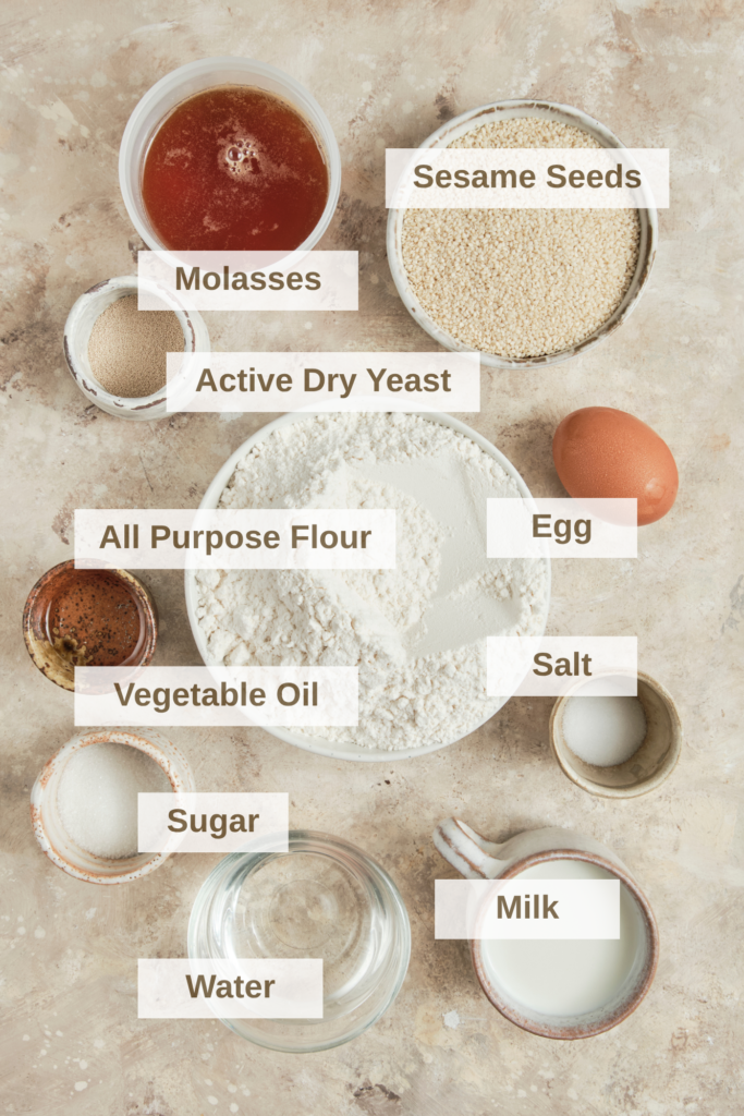 Ingredients needed to make Simits